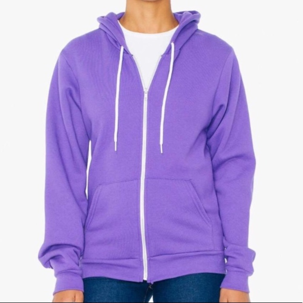 American Apparel purple unisex sweatshirt